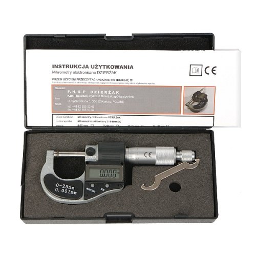 MIKROMETR ELEKTRONICZNY 0-25mm